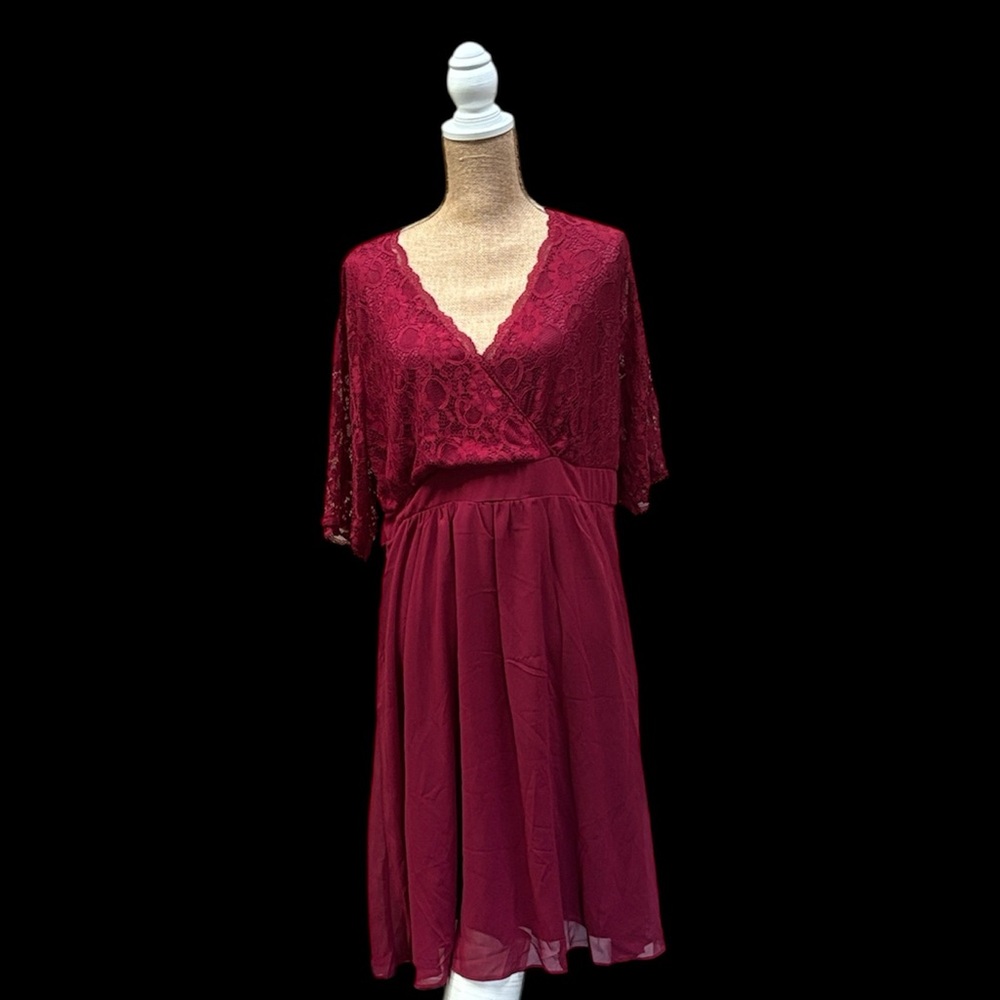 NWT Elegant Lace red  Dress
